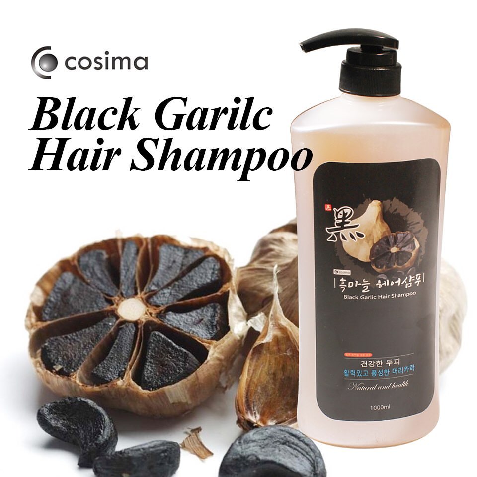 BLACK GARLIC HAIR SHAMPOO COSIMA - DẦU GỘI ĐẦU TÍNH CHẤT TỎI ĐEN